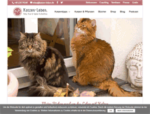 Tablet Screenshot of katzen-leben.de